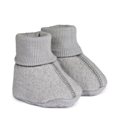 Wheat wool booties - Winter sky